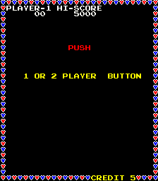 Jolly Jogger (Arcade) screenshot: 1 or 2 players