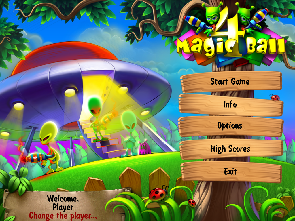 Magic Ball 4 (Windows) screenshot: Main menu