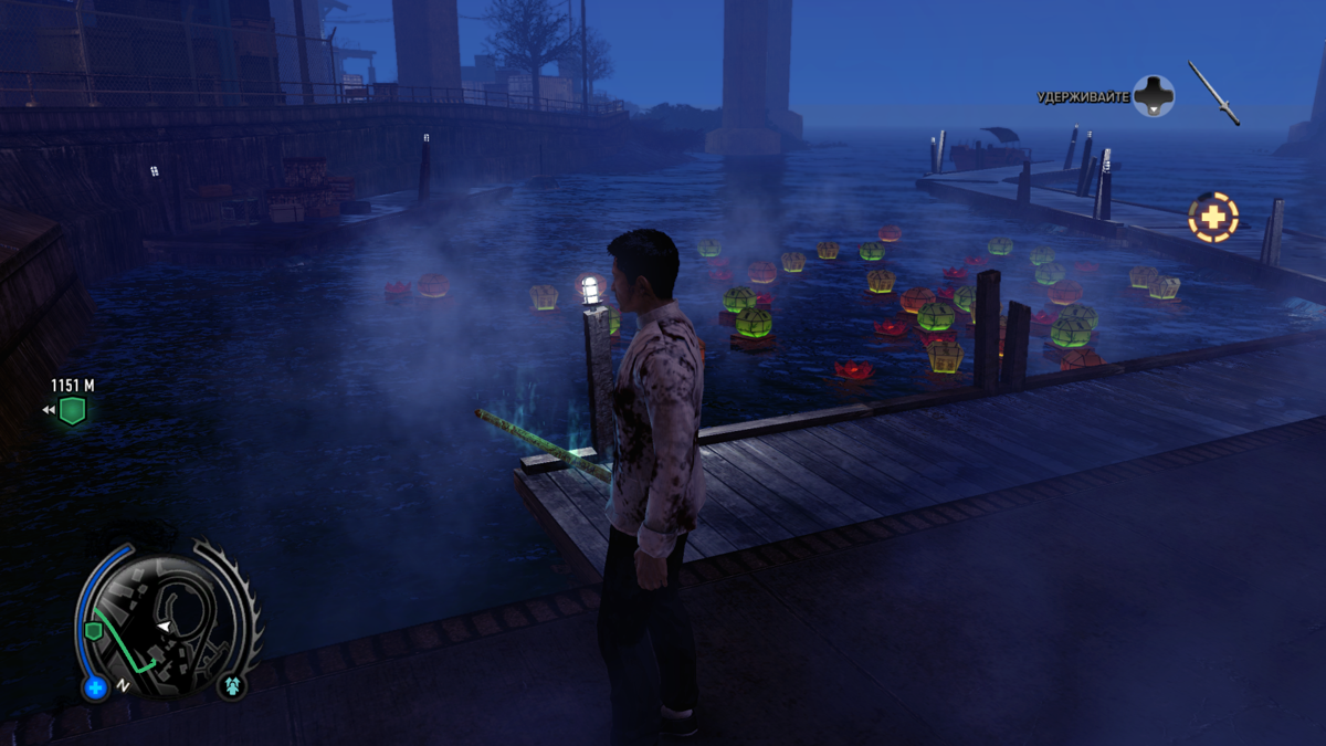 Sleeping Dogs: Nightmare in North Point (Windows) screenshot: Lanterns at the docks
