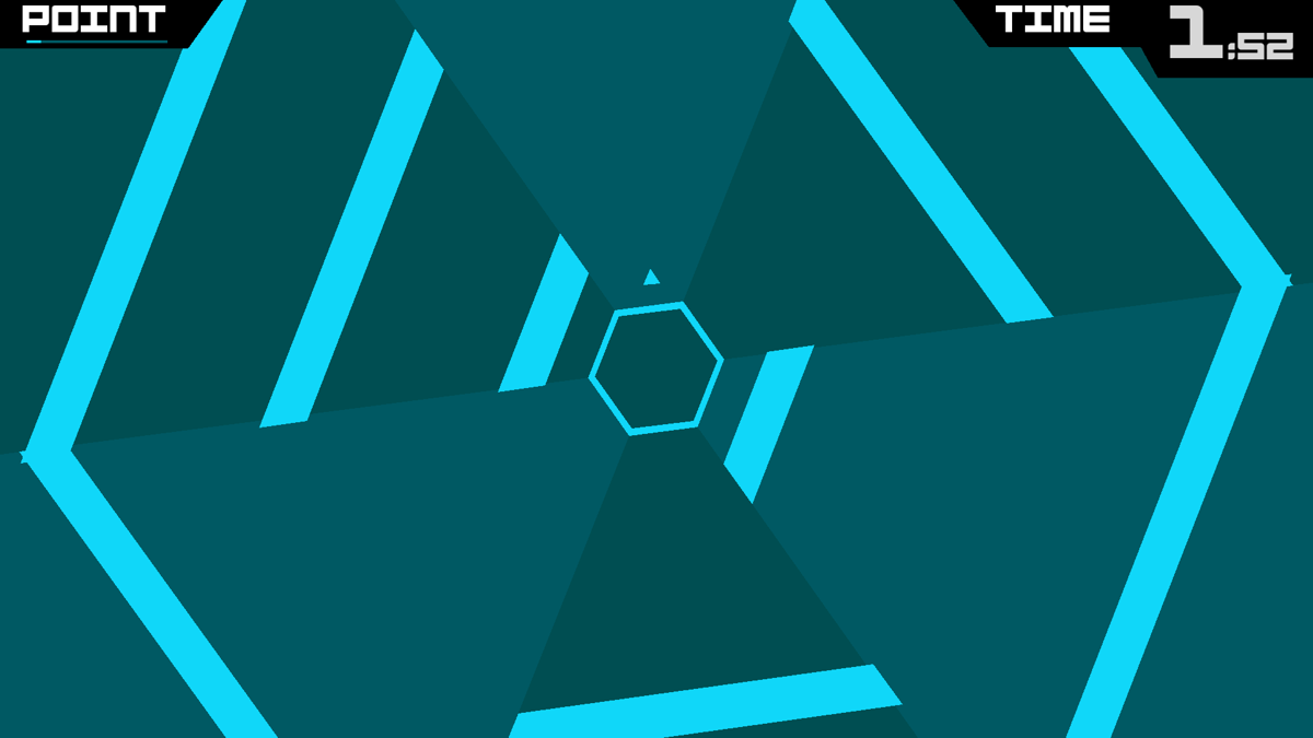 Super Hexagon (Android) screenshot: An other one of the colours