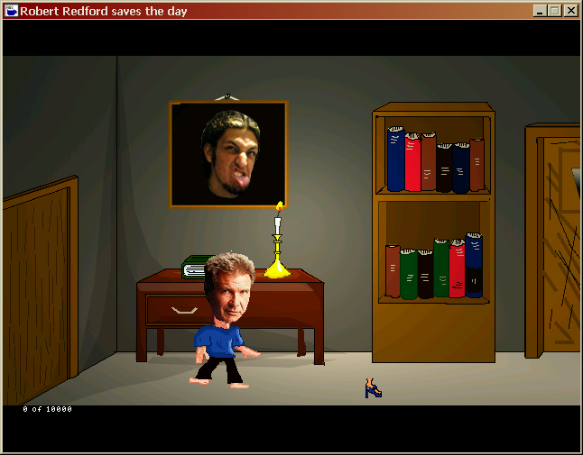 Robert Redford Saves the Day: Episode 2 - The Pit and the Pendulum (Windows) screenshot: Finally, you've reached Mrs. Plumberstein's house