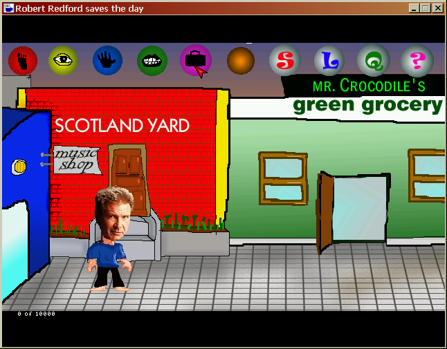 Robert Redford Saves the Day: Episode 2 - The Pit and the Pendulum (Windows) screenshot: The new icon bar