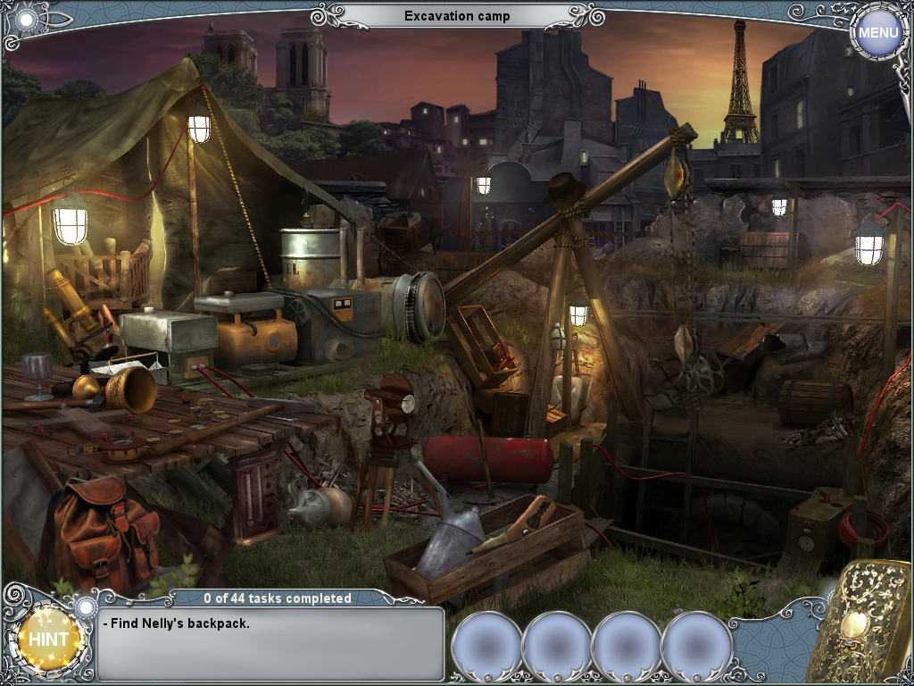 Treasure Seekers: The Time Has Come (iPad) screenshot: The game has started