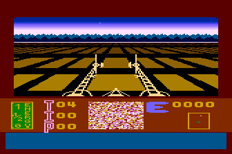 Masters of Time (Atari 8-bit) screenshot: Exploring Space and Time