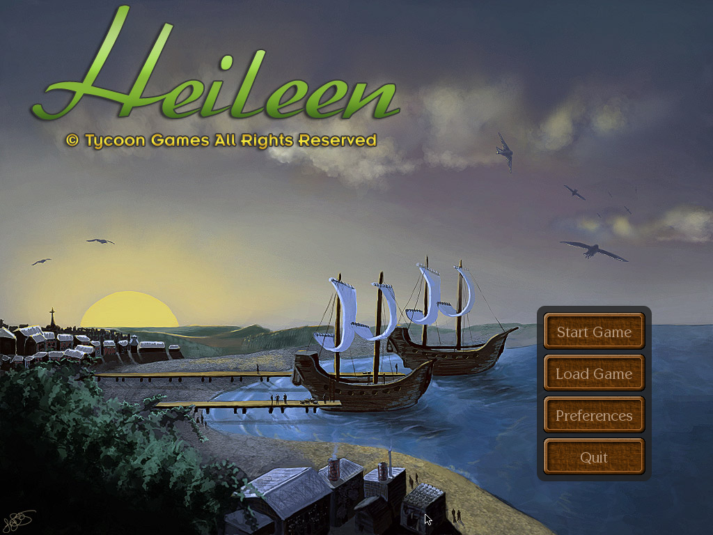 Heileen (Windows) screenshot: Title screen.