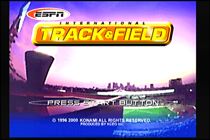 ESPN International Track & Field (Dreamcast) screenshot: Title Screen