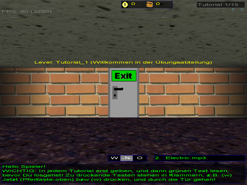 Ghost World 3D (Windows) screenshot: GW3D have some Tutorials, too