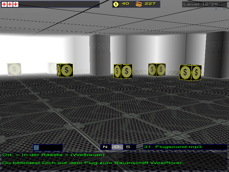 Ghost World 3D (Windows) screenshot: In the Rocket-Level