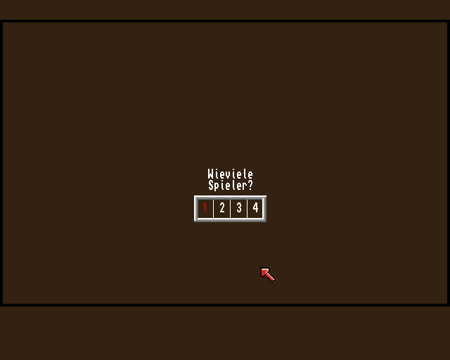 Vermeer (Amiga) screenshot: Select the number of players