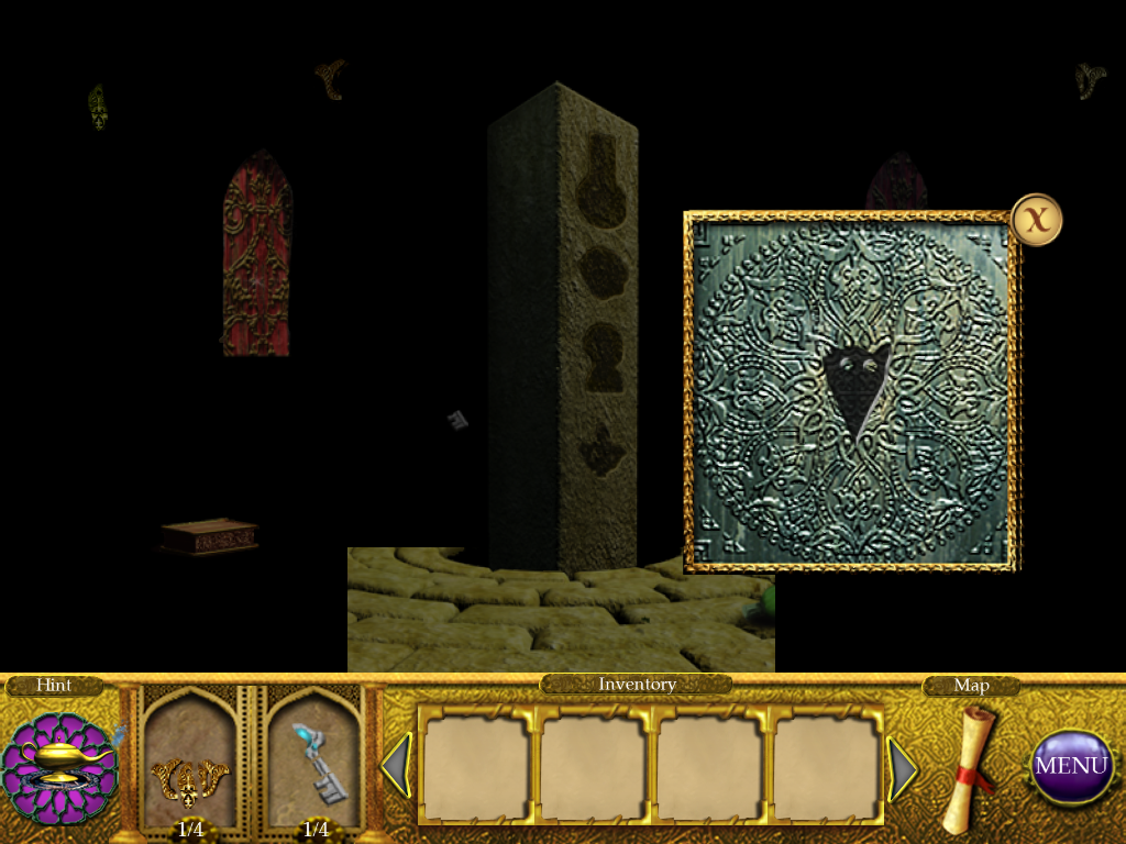 The Sultan's Labyrinth: A Royal Sacrifice (iPad) screenshot: Taking a closer look at the chest