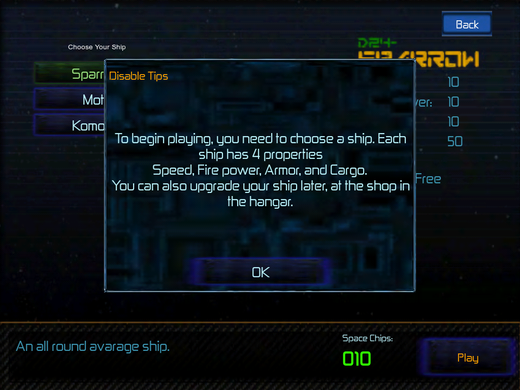 Star Shipping Inc. (iPad) screenshot: To play, you need a ship.