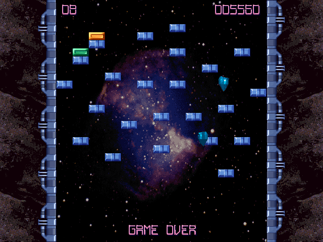 Brick Blaster (Windows) screenshot: Game over
