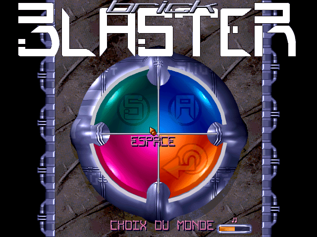 Brick Blaster (Windows) screenshot: Select world...