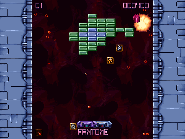 Brick Blaster (Windows) screenshot: The Arcade world (2 players co-op mode)