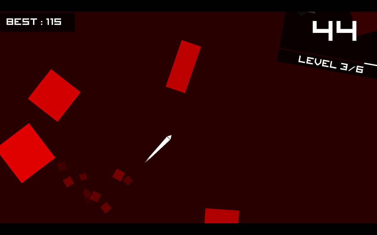 Cluster (Windows) screenshot: Bright red blocks