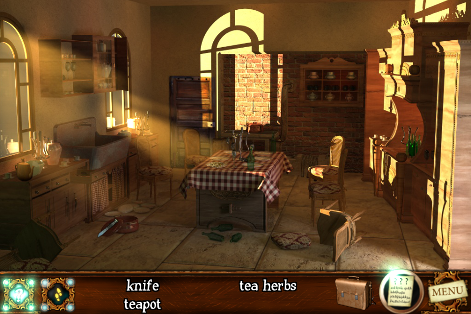 Tales from the Dragon Mountain: The Strix (iPhone) screenshot: In the kitchen