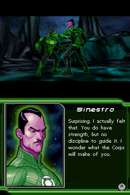 Green Lantern: Rise of the Manhunters (Nintendo DS) screenshot: Sinestro