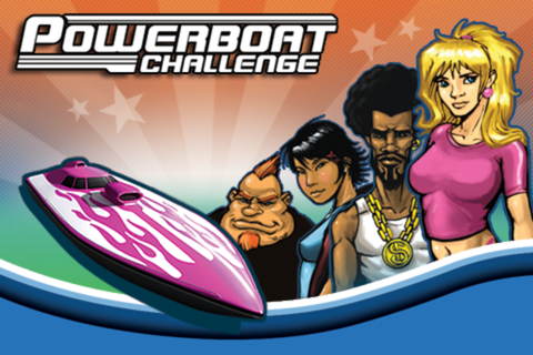 Powerboat Challenge (iPhone) screenshot: Title screen