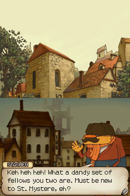 Screenshot of Professor Layton and the Curious Village (Nintendo DS ...