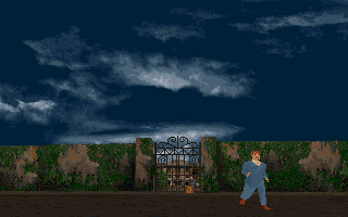 Alone in the Dark 2 (DOS) screenshot: New Game - Run Away