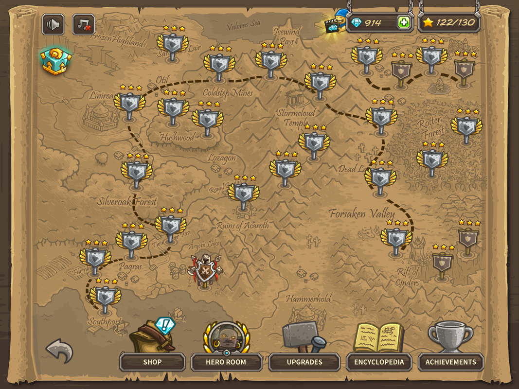 Screenshot of Kingdom Rush (iPad, 2011) - MobyGames
