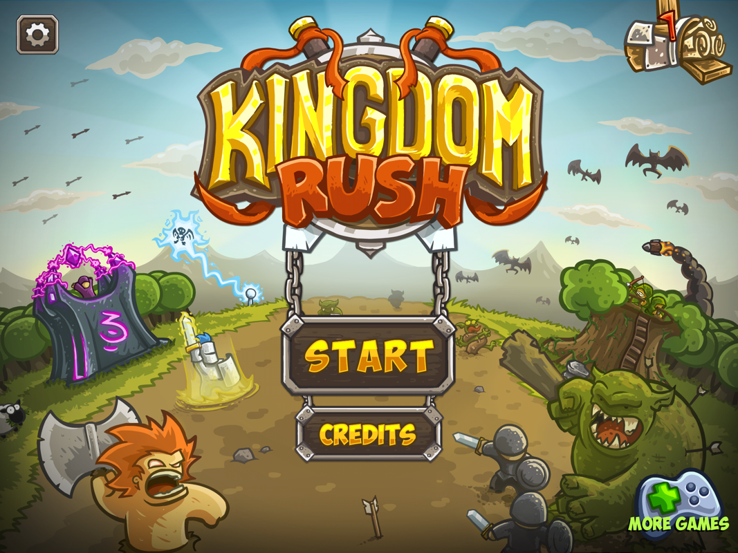 Kingdom Rush (iPad) screenshot: Title screen