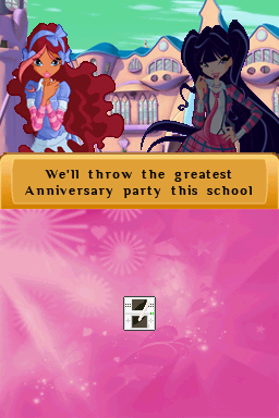 Winx Club: Saving Alfea (Nintendo DS) screenshot: The greatest Anniversary party