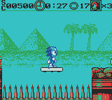 Sonic Adventure 7 (Game Boy Color) screenshot: Going across the spikes by using a moving platform.