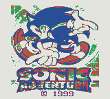Sonic Adventure 7 (Game Boy Color) screenshot: The actual title screen.