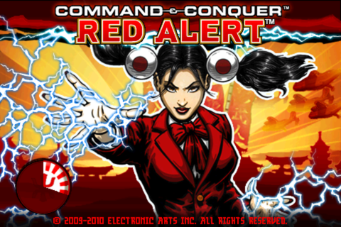 Command & Conquer: Red Alert (iPhone) screenshot: Title screen (Empire of the Rising Sun)