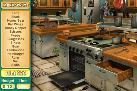 Cooking Quest (iPhone) screenshot: The kitchen