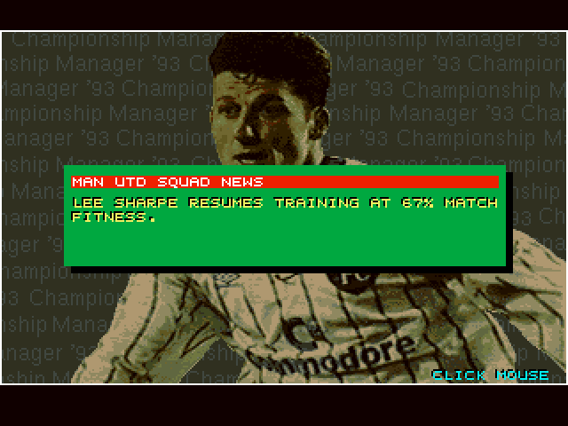 Championship Manager 93 (Amiga) screenshot: Squad News