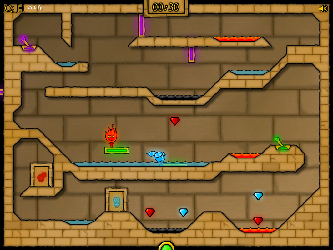 The Light Temple (Browser) screenshot: Co-op play is essential in these games