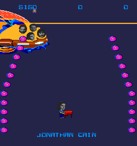 Journey (Arcade) screenshot: defend yourself while you return to the spaceship