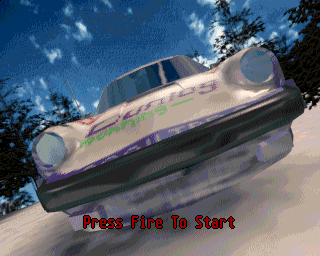 Rally Championships (Amiga) screenshot: Second title screen (AGA version)