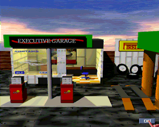 Rally Championships (Amiga) screenshot: Garage (ECS version)