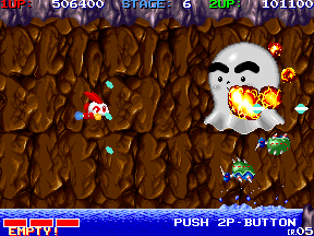 Rabbit Punch (Arcade) screenshot: Stage 6: final boss