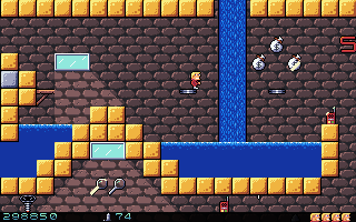 Secret Agent HD (Windows) screenshot: ...However, some robotic enemies now need less hits to eliminate and it helps a lot, also in the already mentioned jetpack sequence.