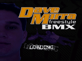 Dave Mirra Freestyle BMX (PlayStation) screenshot: Title screen.