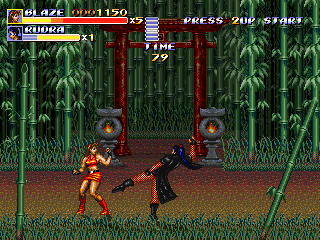 Streets of Rage Remake (Windows) screenshot: One of the new bosses (2011 version)