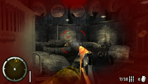 Medal of Honor: Heroes 2 (PSP) screenshot: Heavy firefight in the sewers
