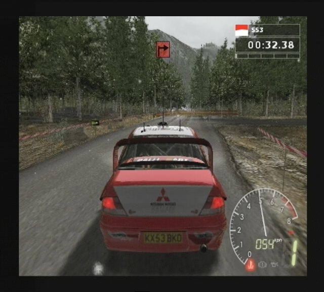 WRC 4: The Official Game of the FIA World Rally Championship (PlayStation 2) screenshot: In the forest