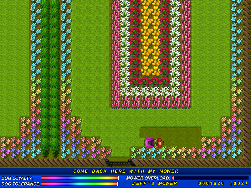 Hover Bovver (Windows) screenshot: Starting level 2