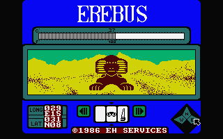 Erebus (Atari ST) screenshot: The sphinx in Egypt.