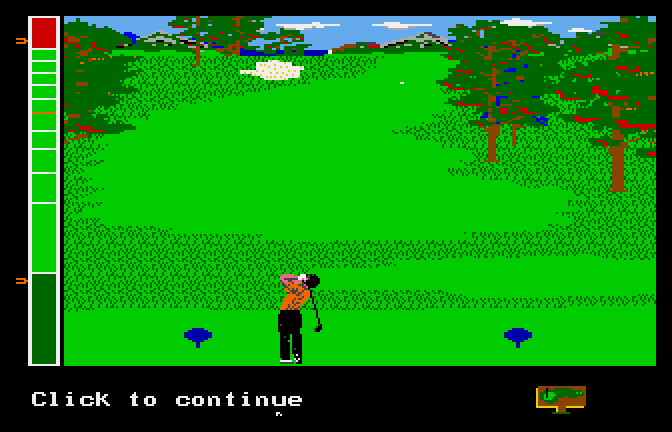 Mean 18 (Apple IIgs) screenshot: Long Drive