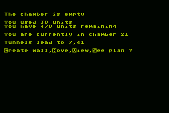 The White Barrows (Atari 8-bit) screenshot: I View an Adjacent chamber