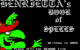 Henrietta's Book of Spells (Amiga) screenshot: Title screen