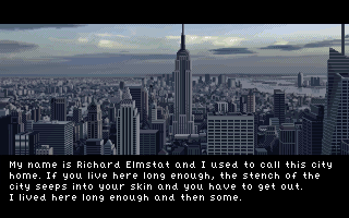 Metaphobia (Windows) screenshot: The game starts with an intro which says mostly the same as the game's "blurb"...