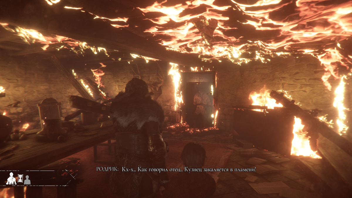 A Plague Tale: Innocence (Windows) screenshot: The fire effects are done well in this game