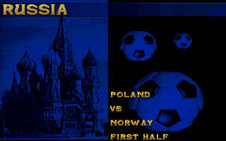 Soccer Superstars (Amiga) screenshot: Before the game